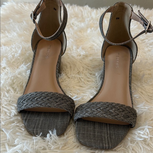 Maurices Taupe Braided Front Ankle-Strap Block Heel Sandal - Picture 14 of 14